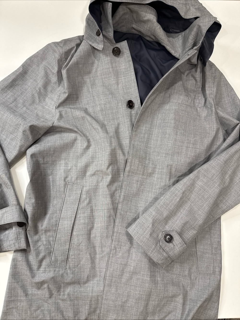 Vitale Barberis Canonico Mens Gray Wool Blazer Jacket Size 56 Euc A070826